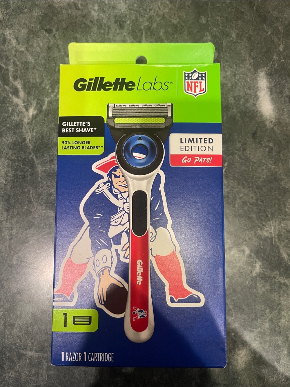 Gillette Labs Limited Edition Red & White Razor - NFL Patriots